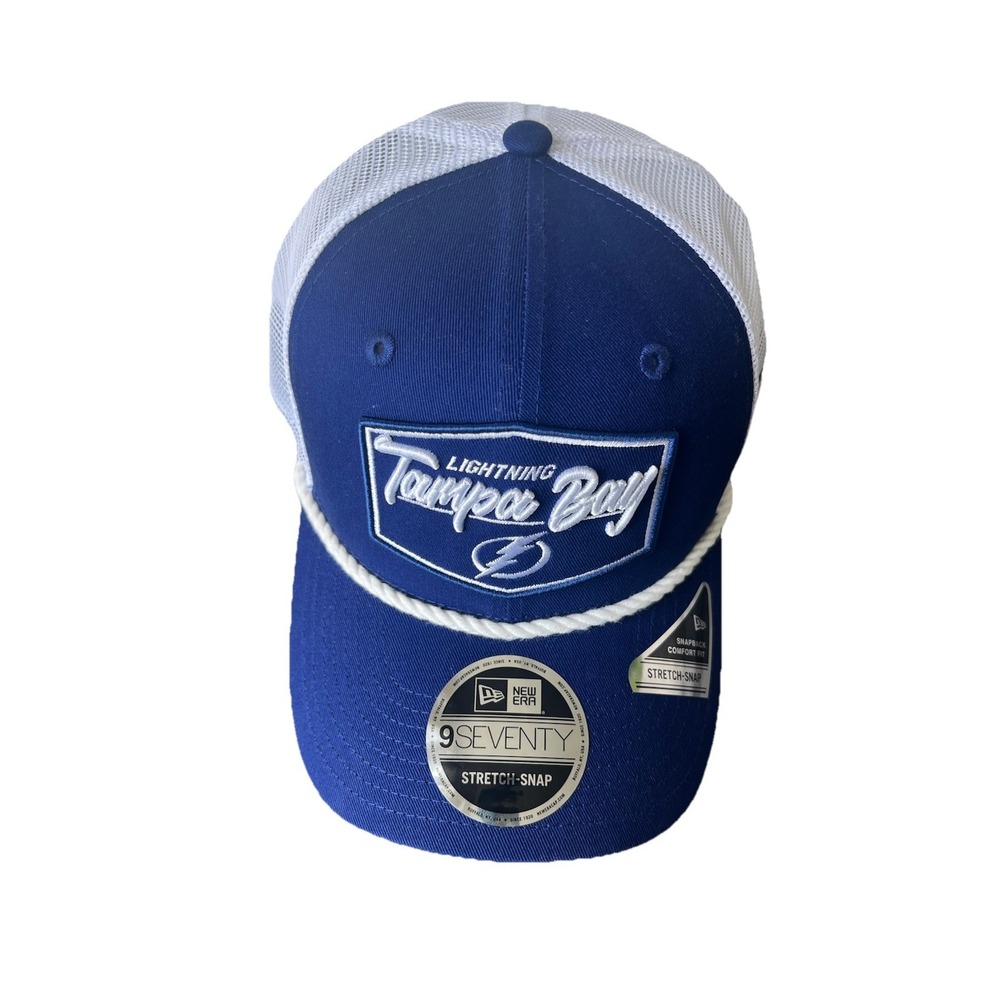 Tampa Bay Lightning New‎ Era 9Seventy Stretch-Snap Blue White Rope Hat Cap NWT